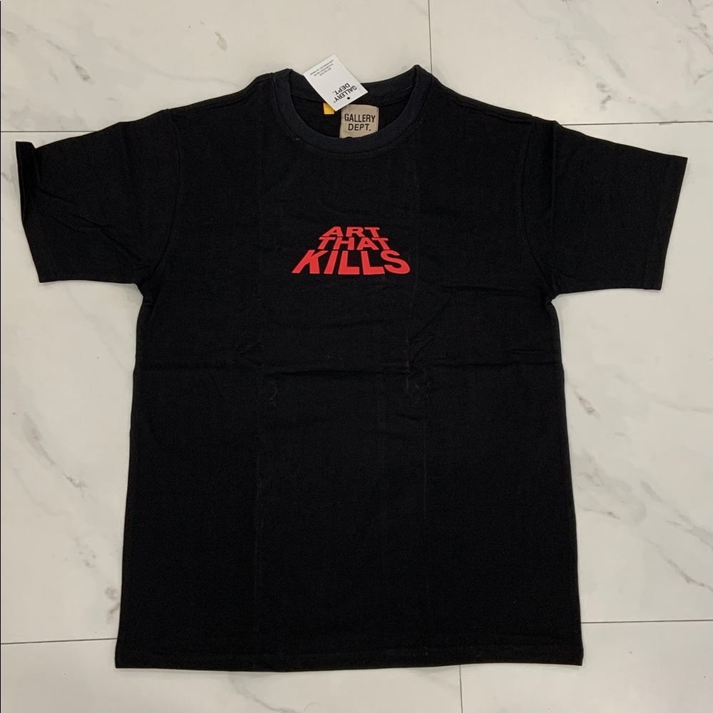 Gallery Dept Art That Kills Black & Red Logo Tee Mens Size Small & Medium